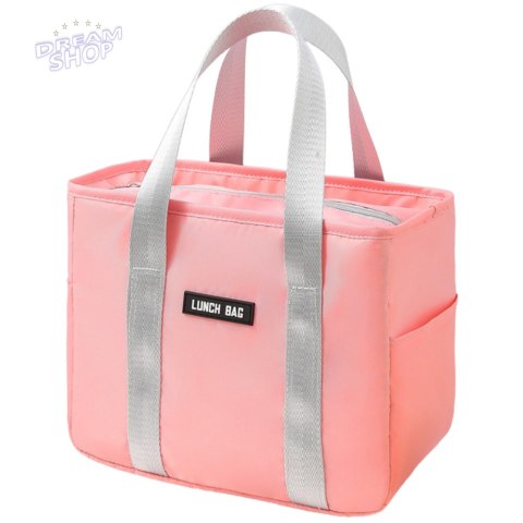 Torba Termiczna Izolacyjna Śniadaniowa Lunch Bag Różowa 24cm Torba Termiczna Izolacyjna Śniadaniowa Lunch Bag Różowa 24cm