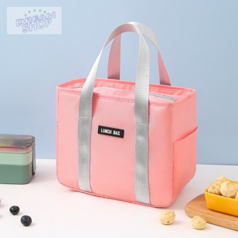 Torba Termiczna Izolacyjna Śniadaniowa Lunch Bag Różowa 24cm Torba Termiczna Izolacyjna Śniadaniowa Lunch Bag Różowa 24cm
