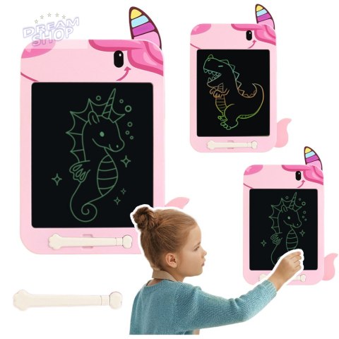 Znikopis Tablica Do Rysowania Pisania LCD Rysik Jednorożec Różowy