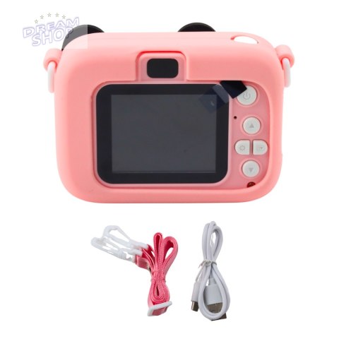 Aparat Cyfrowy Dla Dzieci Myszka Różowy 48Mpx HD 1080P Aparat Cyfrowy Dla Dzieci Myszka Różowy 48Mpx HD 1080P