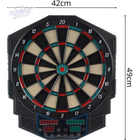 DART ELEKTRONICZNY Z ZASILACZEM I 4 LICZNIKAMI 49CM ENERO PRO DART ELEKTRONICZNY Z ZASILACZEM I 4 LICZNIKAMI 49CM ENERO PRO
