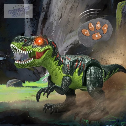 Dinozaur zdalnie sterowany Tyranozaur pilot dźwięki I światła 5221 Dinozaur zdalnie sterowany Tyranozaur pilot dźwięki I światła 5221