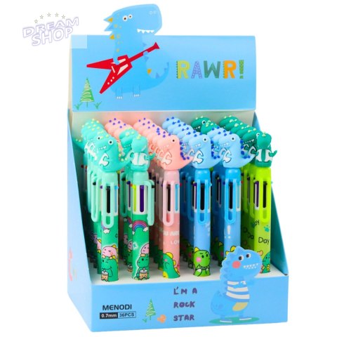 Długopis Figurka Dinozaura Wielokolorowy 0.7mm Długopis Figurka Dinozaura Wielokolorowy 0.7mm