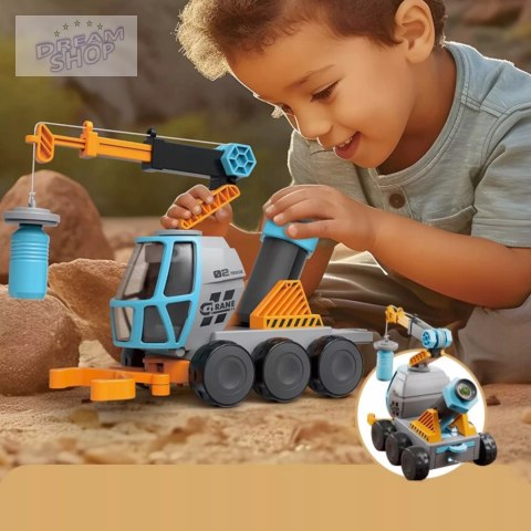 Edukacyjny dźwig autko 2w1 mikroskop dźwig chwytak 3+ DC9165 Edukacyjny dźwig autko 2w1 mikroskop dźwig chwytak 3+ DC9165