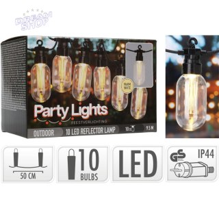 GIRLANDA OGRODOWA PARTY LIGHT 10LED EDISON