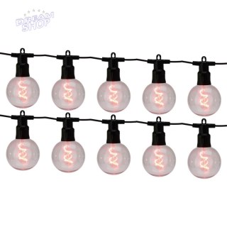 GIRLANDA OGRODOWA PARTY LIGHT 10LED G80 MULTIKOLOR