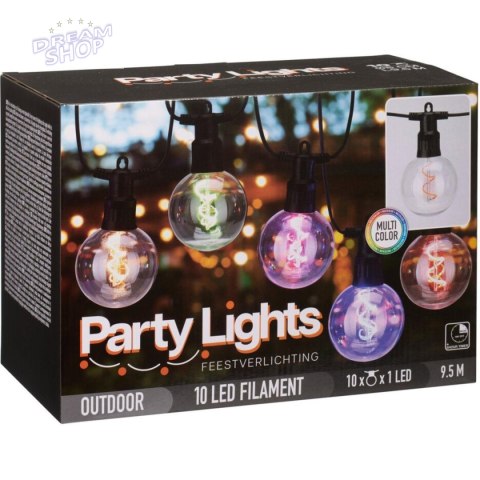 GIRLANDA OGRODOWA PARTY LIGHT 10LED G80 MULTIKOLOR GIRLANDA OGRODOWA PARTY LIGHT 10LED G80 MULTIKOLOR