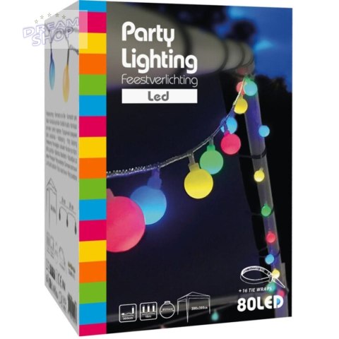 GIRLANDA OGRODOWA PARTY LIGHT 80LED MULTIKOLOR GIRLANDA OGRODOWA PARTY LIGHT 80LED MULTIKOLOR
