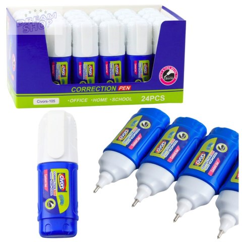 Korektor W Pisaku Szybkoschnący Szkolny Biurowy 6ml Korektor W Pisaku Szybkoschnący Szkolny Biurowy 6ml