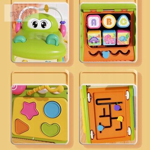 Kostka edukacyjna sorter pianinko sensoryczna labirynt zegar krokodyl MS007 Kostka edukacyjna sorter pianinko sensoryczna labirynt zegar krokodyl MS007