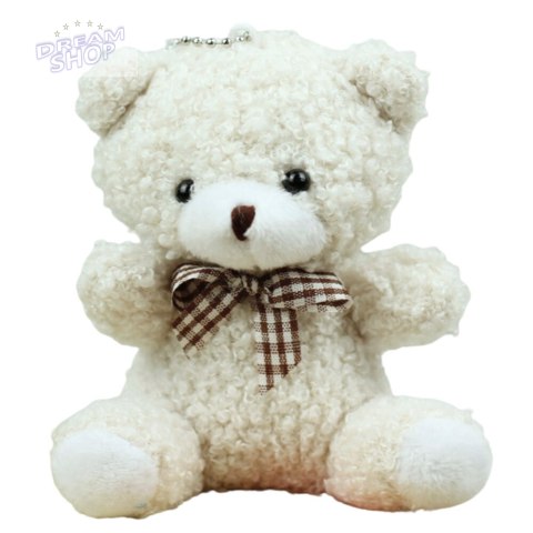 Miś Pluszowy Brelok Zawieszka Ozdoba Biały 8cm Miś Pluszowy Brelok Zawieszka Ozdoba Biały 8cm
