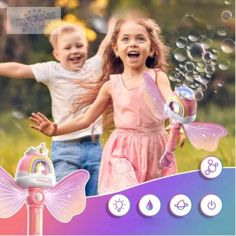 Różdżka motyl do baniek mydlanych bańki światło P148 Różdżka motyl do baniek mydlanych bańki światło P148