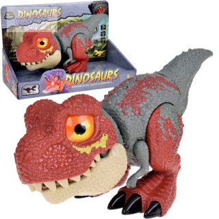 Ruchomy DINOZAUR Tyranozaur Rex Dźwięk + światło CZERWONY ZA5589