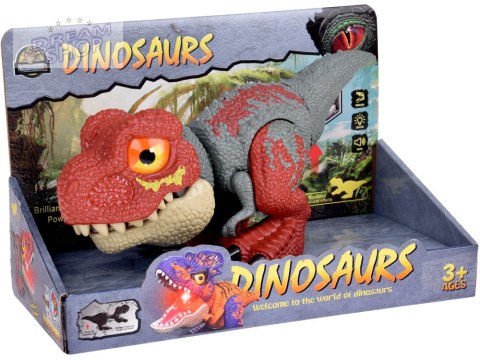 Ruchomy DINOZAUR Tyranozaur Rex Dźwięk + światło CZERWONY ZA5589 Ruchomy DINOZAUR Tyranozaur Rex Dźwięk + światło CZERWONY ZA5589
