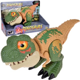 Ruchomy DINOZAUR Tyranozaur Rex Dźwięk + światło ZIELONY ZA5589