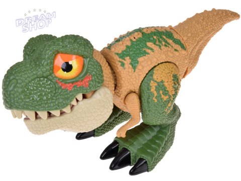 Ruchomy DINOZAUR Tyranozaur Rex Dźwięk + światło ZIELONY ZA5589 Ruchomy DINOZAUR Tyranozaur Rex Dźwięk + światło ZIELONY ZA5589