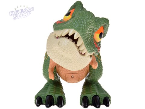 Ruchomy DINOZAUR Tyranozaur Rex Dźwięk + światło ZIELONY ZA5589 Ruchomy DINOZAUR Tyranozaur Rex Dźwięk + światło ZIELONY ZA5589