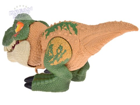 Ruchomy DINOZAUR Tyranozaur Rex Dźwięk + światło ZIELONY ZA5589 Ruchomy DINOZAUR Tyranozaur Rex Dźwięk + światło ZIELONY ZA5589