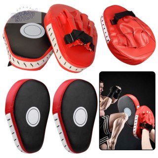 Tarcza Treningowa Rękawica Pad Kick Boxing Łapa Trenera Czerwona