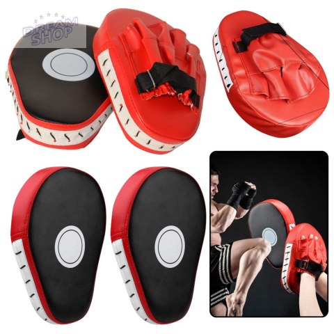 Tarcza Treningowa Rękawica Pad Kick Boxing Łapa Trenera Czerwona Tarcza Treningowa Rękawica Pad Kick Boxing Łapa Trenera Czerwona