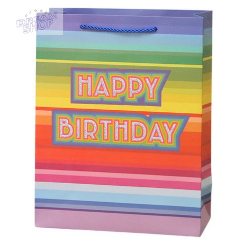 Torba Prezentowa Urodzinowa Happy Birthday 23 x 18 x 10cm