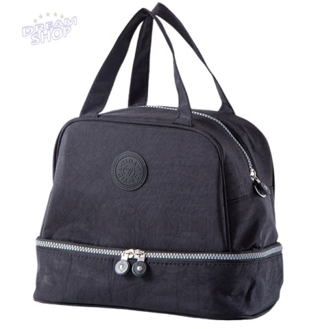 Torba Termiczna Izolacyjna Śniadaniowa Pas z Regulacją Czarna 27cm Torba Termiczna Izolacyjna Śniadaniowa Pas z Regulacją Czarna 27cm