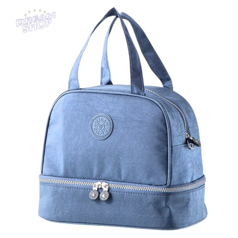 Torba Termiczna Izolacyjna Śniadaniowa Pas z Regulacją Niebieska 27cm Torba Termiczna Izolacyjna Śniadaniowa Pas z Regulacją Niebieska 27cm