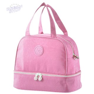 Torba Termiczna Izolacyjna Śniadaniowa Pas z Regulacją Różowa 27cm