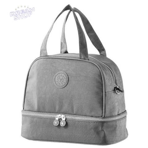 Torba Termiczna Izolacyjna Śniadaniowa Pas z Regulacją Szara 27cm Torba Termiczna Izolacyjna Śniadaniowa Pas z Regulacją Szara 27cm