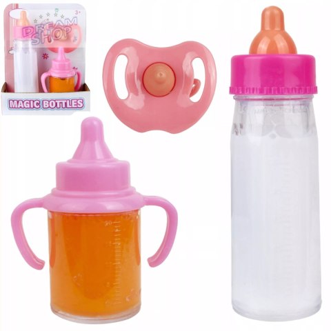 Zestaw magiczne butelki mleko i sok + smoczek do karmienia lalki HX853-1 Zestaw magiczne butelki mleko i sok + smoczek do karmienia lalki HX853-1