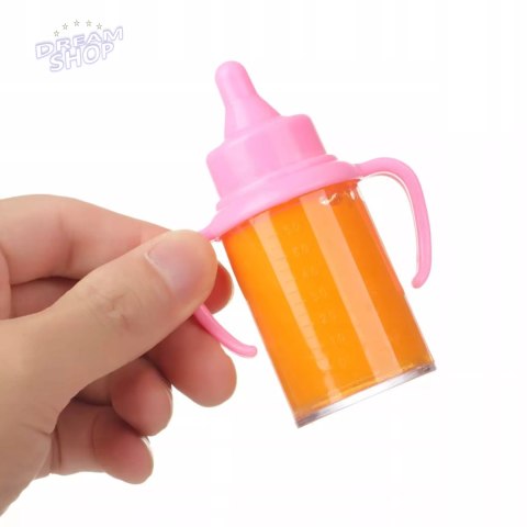 Zestaw magiczne butelki mleko i sok + smoczek do karmienia lalki HX853-1 Zestaw magiczne butelki mleko i sok + smoczek do karmienia lalki HX853-1