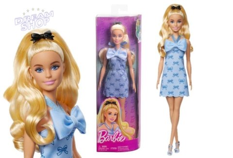 Barbie Fashionistas. Lalka w sukience niebieska Barbie Fashionistas. Lalka w sukience niebieska