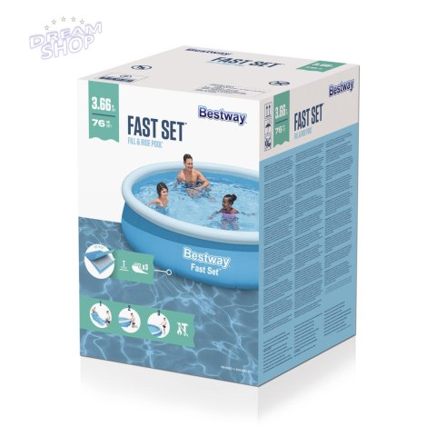 Basen Ogrodowy Rozporowy 366 x 76 cm Bestway 57273 Basen Ogrodowy Rozporowy 366 x 76 cm Bestway 57273