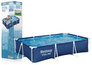 Basen Ogrodowy Stelażowy 300 cm x 201 cm x 66 cm Bestway 56404