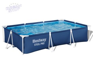 Basen Ogrodowy Stelażowy 300 cm x 201 cm x 66 cm Bestway 56404