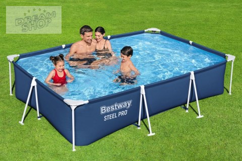 Basen Ogrodowy Stelażowy 300 cm x 201 cm x 66 cm Bestway 56404 Basen Ogrodowy Stelażowy 300 cm x 201 cm x 66 cm Bestway 56404