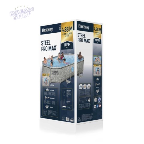 Basen Stelażowy 427 x 250 x 100 cm Bestway 56946 Basen Stelażowy 427 x 250 x 100 cm Bestway 56946