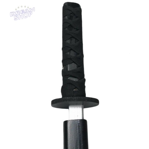 Drewniana Katana Miecz Do Zabawy Treningu Rekwizyt Czarny 70cm Drewniana Katana Miecz Do Zabawy Treningu Rekwizyt Czarny 70cm