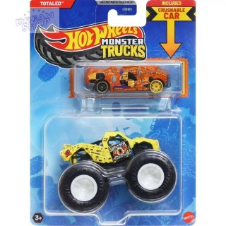 Hot Wheels Monster Trucks Pojazd 1:64 + auto JCG32