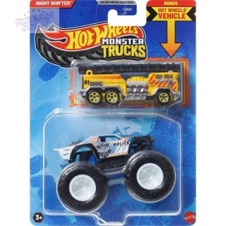 Hot Wheels Monster Trucks Pojazd 1:64 + auto JCG38