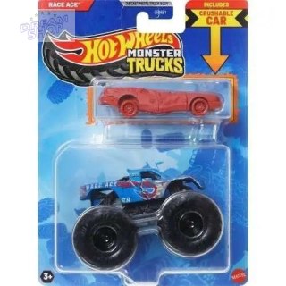 Hot Wheels Monster Trucks Pojazd 1:64 + auto JCG42