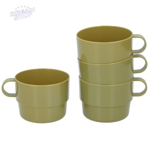 KUBEK TURYSTYCZNY 4SZT CAMP ACTIVE KHAKI KUBEK TURYSTYCZNY 4SZT CAMP ACTIVE KHAKI