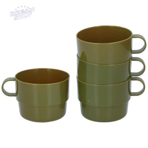KUBEK TURYSTYCZNY 4SZT CAMP ACTIVE MILITARY KUBEK TURYSTYCZNY 4SZT CAMP ACTIVE MILITARY