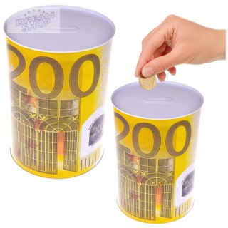 Metalowa Skarbonka Puszka Banknot 200 Euro 16,5 x 12cm
