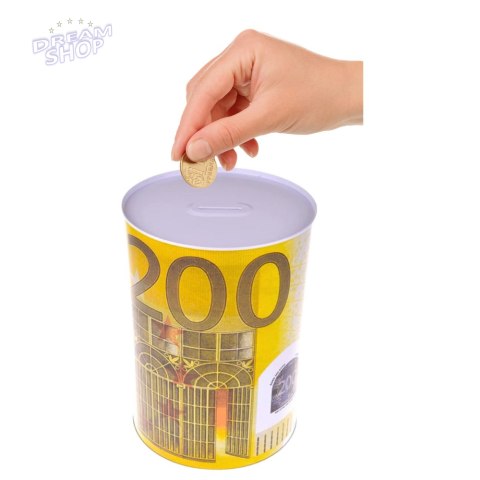 Metalowa Skarbonka Puszka Banknot 200 Euro 16,5 x 12cm Metalowa Skarbonka Puszka Banknot 200 Euro 16,5 x 12cm