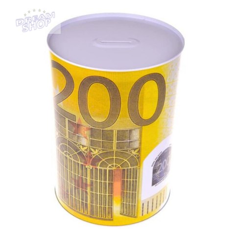Metalowa Skarbonka Puszka Banknot 200 Euro 16,5 x 12cm Metalowa Skarbonka Puszka Banknot 200 Euro 16,5 x 12cm