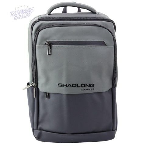 Plecak Miejski Biznesowy USB Kieszeń Na Laptopa Czarno Szary 16L Plecak Miejski Biznesowy USB Kieszeń Na Laptopa Czarno Szary 16L