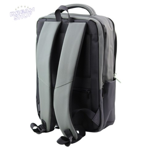 Plecak Miejski Biznesowy USB Kieszeń Na Laptopa Czarno Szary 16L Plecak Miejski Biznesowy USB Kieszeń Na Laptopa Czarno Szary 16L