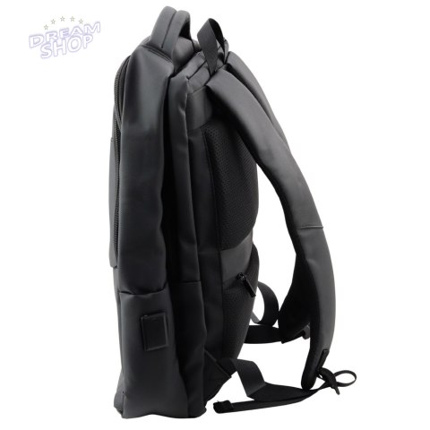 Plecak Miejski Biznesowy USB Kieszeń Na Laptopa Czarny 16L Plecak Miejski Biznesowy USB Kieszeń Na Laptopa Czarny 16L