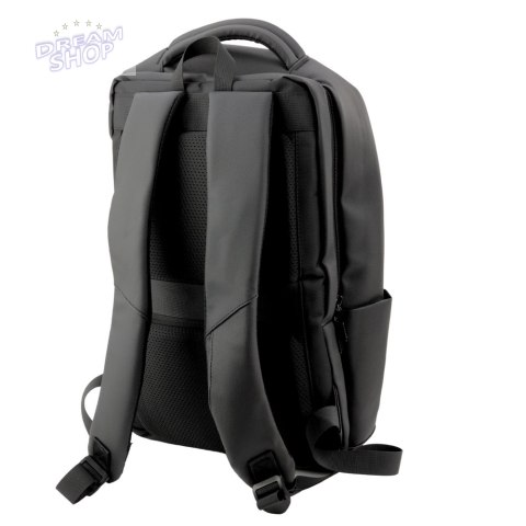 Plecak Miejski Biznesowy USB Kieszeń Na Laptopa Czarny 16L Plecak Miejski Biznesowy USB Kieszeń Na Laptopa Czarny 16L